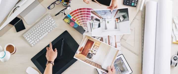 designers discussing related to interior